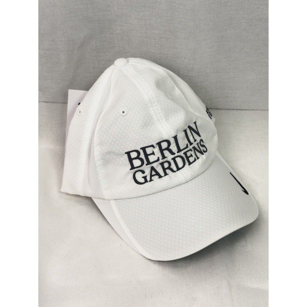 Nike Golf Hat Berlin Gardens White Dri-FIT Heritage86 Adjustable Cap NWT